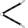 Dog Leash Splitter - Zodiac VIRGO/Constellation Black/White