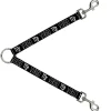 Dog Leash Splitter - Zodiac VIRGO/Symbol Black/White