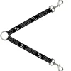 Dog Leash Splitter - Zodiac CAPRICORN/Symbol Black/White