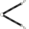Dog Leash Splitter - Zodiac GEMINI/Constellation Black/White