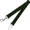 Dog Safety Seatbelt for Cars - St. Pat's Clovers Scattered Black/Green