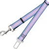 Dog Safety Seatbelt for Cars - Flag Transgender Baby Blue/Baby Pink/White