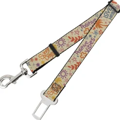 Dog Safety Seatbelt for Cars - Summer Harmony Collage Beige/Multi Color