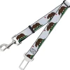 Dog Safety Seatbelt for Cars - Cali Bear White