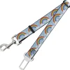 Dog Safety Seatbelt for Cars - Rainbows & Stars Light Blue/Yellow/Rainbow