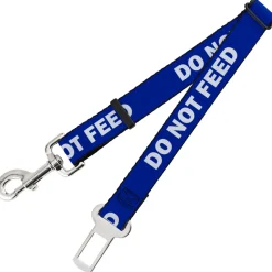 Dog Safety Seatbelt for Cars - Pet Quote DO NOT FEED Navy/White