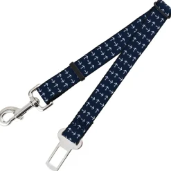 Dog Safety Seatbelt for Cars - Anchors Navy/White