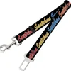 Dog Safety Seatbelt for Cars - SNATCHED Script Black/Multi Color