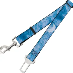 Dog Safety Seatbelt for Cars - Ocean Vivid White Wash