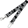 Dog Safety Seatbelt for Cars - FAFO FUCK AROUND AND FIND OUT Bold Black/White