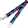 Dog Safety Seatbelt for Cars - Mushroom Glow Black/Multi Color