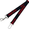 Dog Safety Seatbelt for Cars - YAHWEH Text Navy Blue/Red