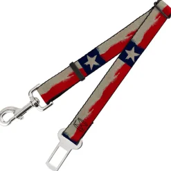 Dog Safety Seatbelt for Cars - Texas Flag C/U Distressed Painting