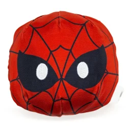 Dog Toy Ballistic Squeaker - Spider-Man Face Red