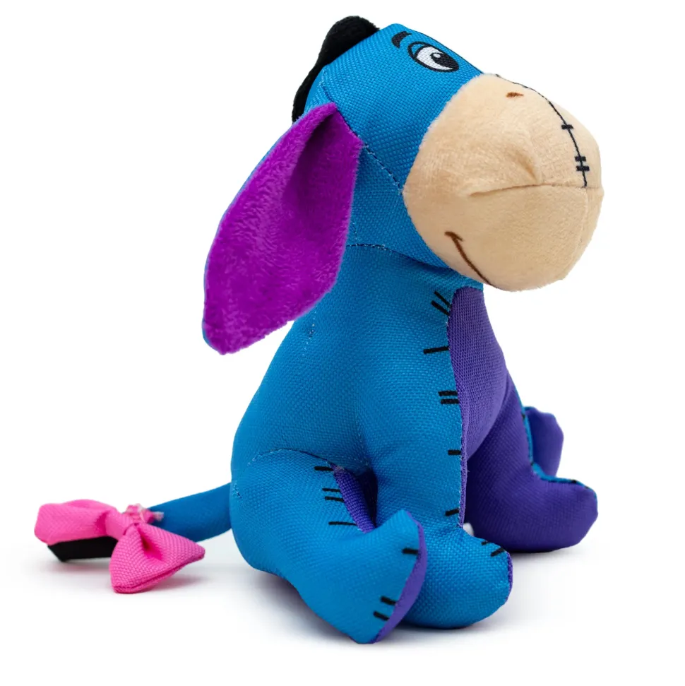 Dog Toy Ballistic Squeaker - Winnie the Pooh Eeyore Sitting Pose Blue