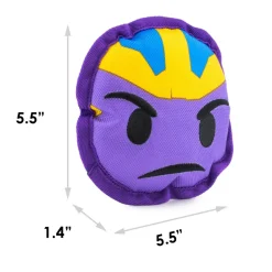 Dog Toy Ballistic Squeaker - Kawaii Thanos Frown