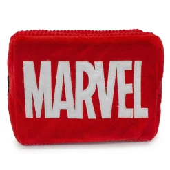 Dog Toy Hide and Seek Toy - MARVEL Red Brick Logo with Avengers Captain Marvel, Spider-Man and Thor Kawaii Faces