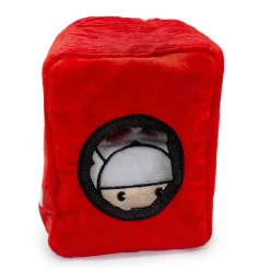 Dog Toy Hide and Seek Toy - MARVEL Red Brick Logo with Avengers Captain Marvel, Spider-Man and Thor Kawaii Faces