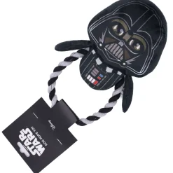 Dog Toy Plush Rope Toy - Star Wars Darth Vader Plush Black Gray Round Rope