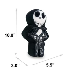 Dog Toy Squeaker Plush - A Nightmare Before Christmas Jack Skellington Standing Pose Black