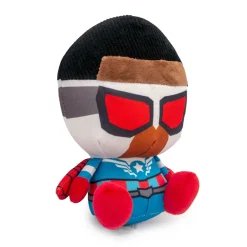 Dog Toy Squeaker Plush - Avengers Kawaii Falcon Full Body Sitting Pose