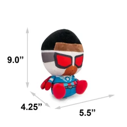 Dog Toy Squeaker Plush - Avengers Kawaii Falcon Full Body Sitting Pose