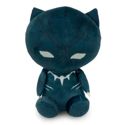 Dog Toy Squeaker Plush - Avengers Kawaii Black Panther Full Body Sitting Pose