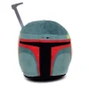 Dog Toy Squeaker Plush - Boba Fett Helmet Green