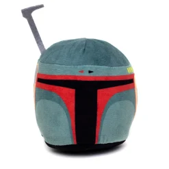 Dog Toy Squeaker Plush - Boba Fett Helmet Green