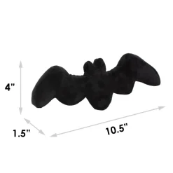 Dog Toy Squeaker Plush - Batman Bat Shape Black