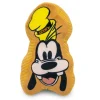 Dog Toy Squeaker Plush - Disney Goofy Smiling Face Golden Yellow
