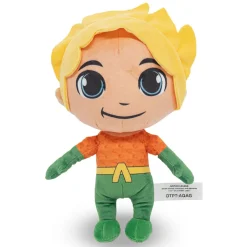 Dog Toy Squeaker Plush - DC Super Friends Collection Chibi Aquaman Full Body Standing Pose