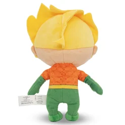 Dog Toy Squeaker Plush - DC Super Friends Collection Chibi Aquaman Full Body Standing Pose