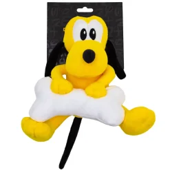Dog Toy Squeaker Plush - Disney Pluto with Bone Sitting Pose