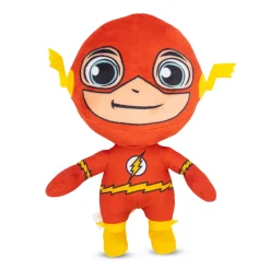 Dog Toy Squeaker Plush - DC Super Friends Collection Chibi Flash Full Body Standing Pose