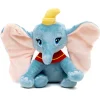 Dog Toy Squeaker Plush - Dumbo Full Body Sitting Pose Gray