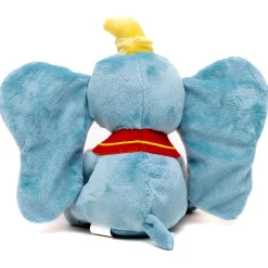 Dog Toy Squeaker Plush - Dumbo Full Body Sitting Pose Gray