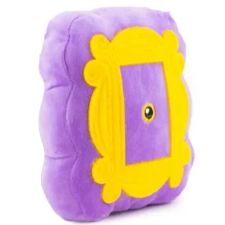 Dog Toy Squeaker Plush - Friends Monica's Peephole Frame Purple Yellows