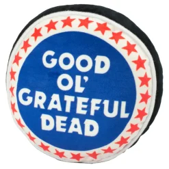 Dog Toy Squeaker Plush - Grateful Dead Steal Your Face Skull + GOOD OL GRATEFUL DEAD