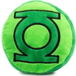 Dog Toy Squeaker Plush - Green Lantern Logo Round