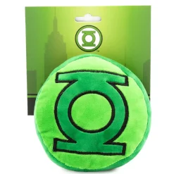 Dog Toy Squeaker Plush - Green Lantern Logo Round