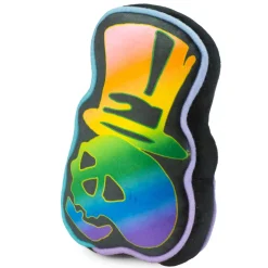 Dog Toy Squeaker Plush - Grateful Dead Skeleton Head Dancing Skeletons Black Multi Color