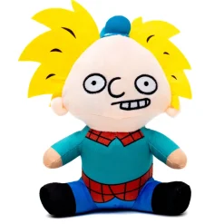 Dog Toy Squeaker Plush - Hey Arnold! Arnold Full Body Sitting Pose