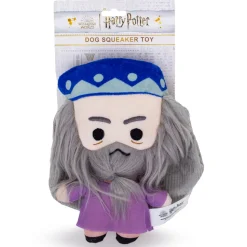Dog Toy Squeaker Plush - Harry Potter Dumbledore Standing Charm Full Body Pose