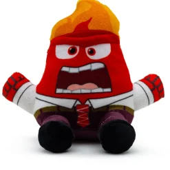 Dog Toy Squeaker Plush - Inside Out Anger Full Body Sitting Pose