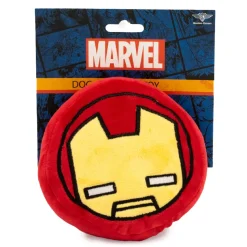 Dog Toy Squeaker Plush - Iron Man Kawaii Face