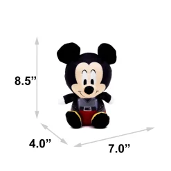 Dog Toy Squeaker Plush - Kingdom Hearts King Mickey Mouse Full Body Sitting Pose
