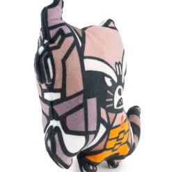 Dog Toy Squeaker Plush - Kawaii Rocket Raccoon Angry Pose