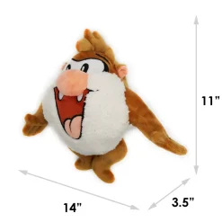 Dog Toy Squeaker Plush - Looney Tunes Taz Full Body
