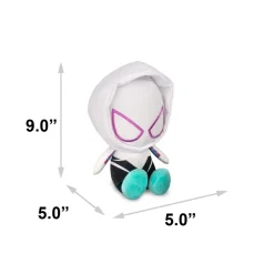 Dog Toy Squeaker Plush - Marvel Spider-Woman Gwen Stacy Ghost-Spider Full Body Sitting Pose
